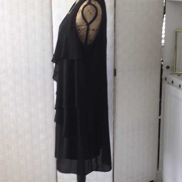 Black Dress by She’s beads around the neckline size 16 New.       #38 - Picture 3 of 11